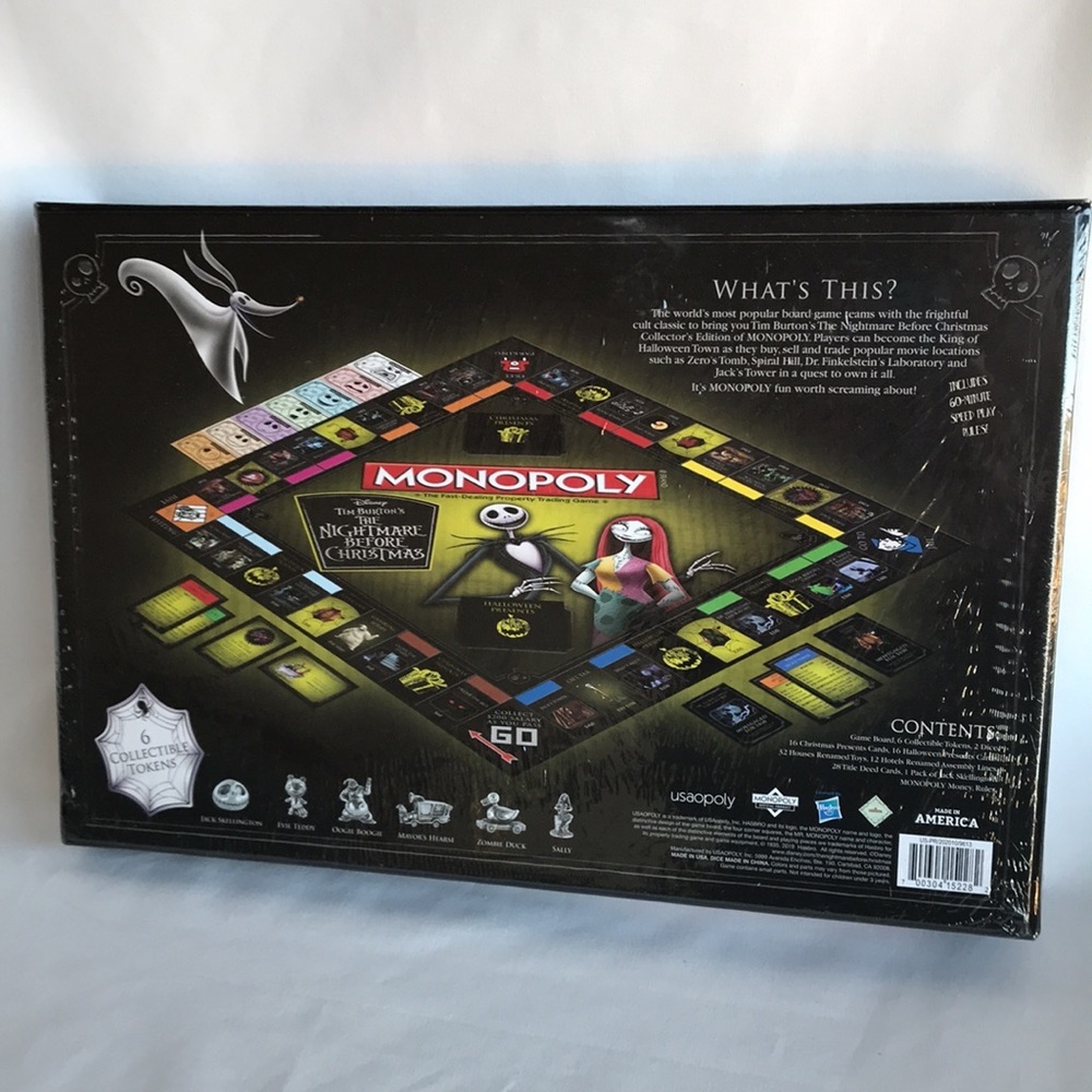 Monopoly: Disney Tim Burton’s The Nightmare Before Christmas collectible game - Picture 3 of 6